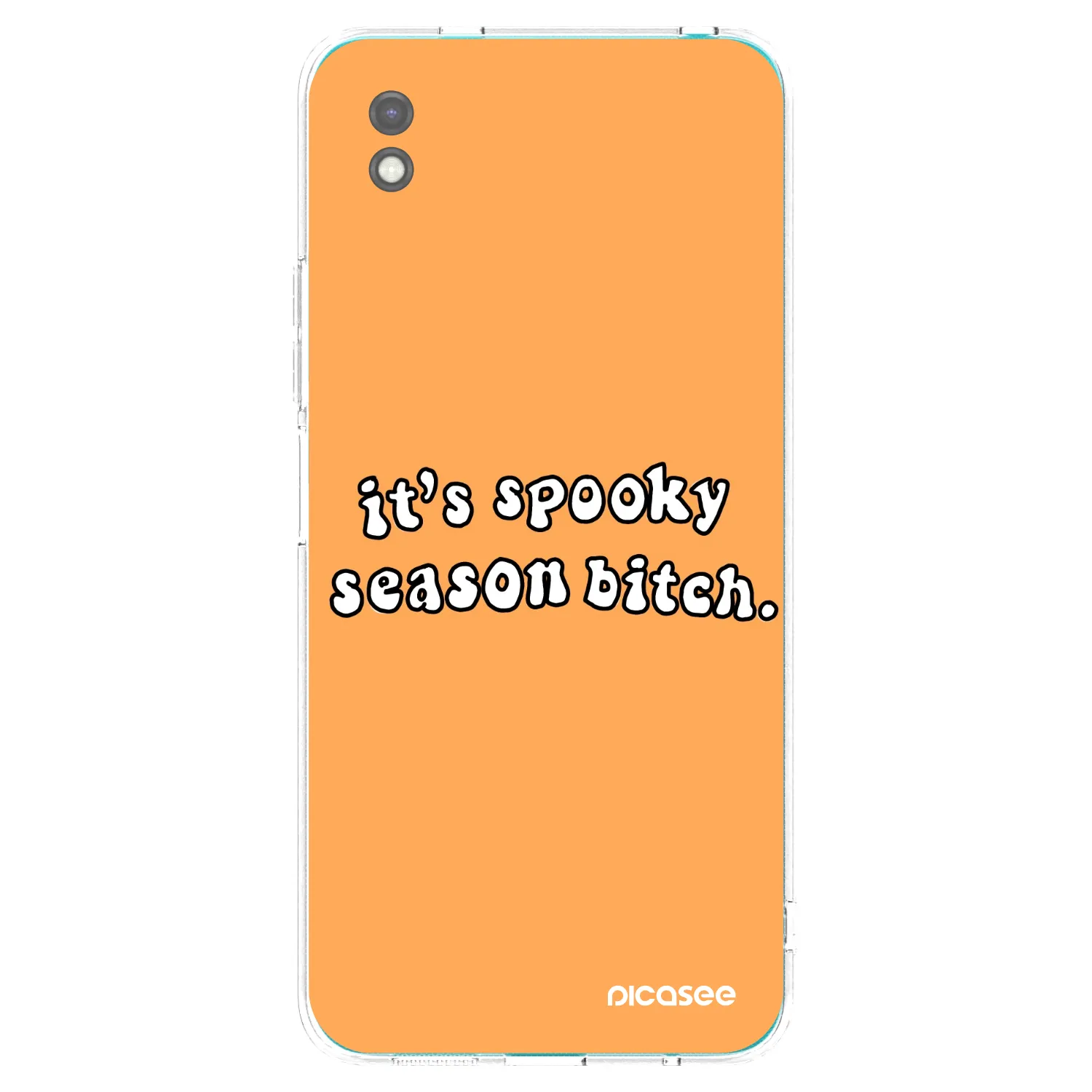 Picasee Μαύρη θήκη σιλικόνης για Xiaomi Redmi 9A - Spooky season