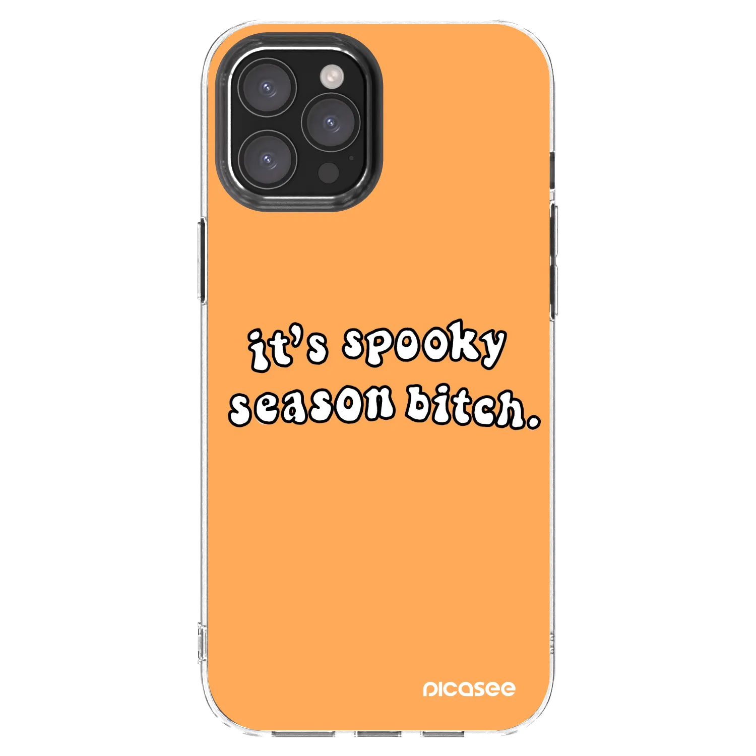 Picasee διαφανής θήκη σιλικόνης Apple iPhone 12 Pro Max - Spooky season