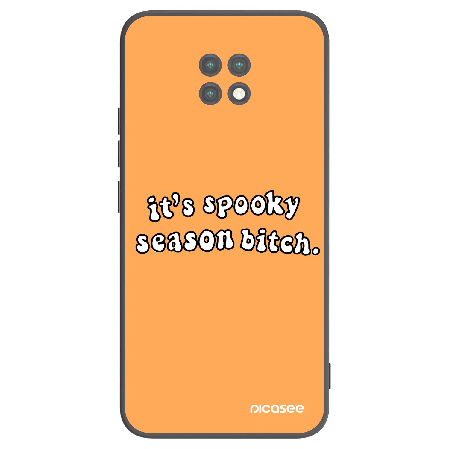 Picasee Μαύρη θήκη σιλικόνης για Xiaomi Redmi Note 9T - Spooky season