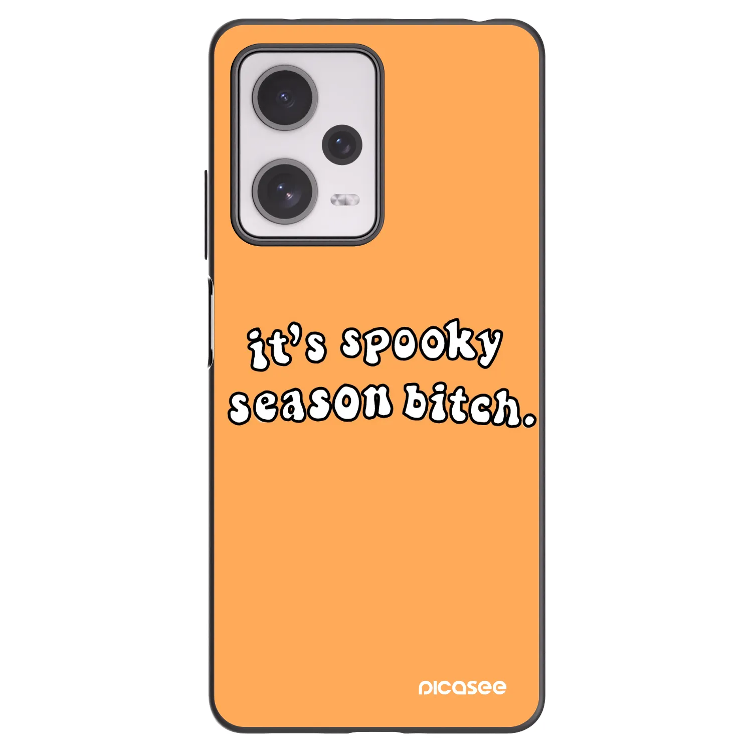 Picasee Μαύρη θήκη σιλικόνης για Xiaomi Redmi Note 12 Pro+ 5G - Spooky season