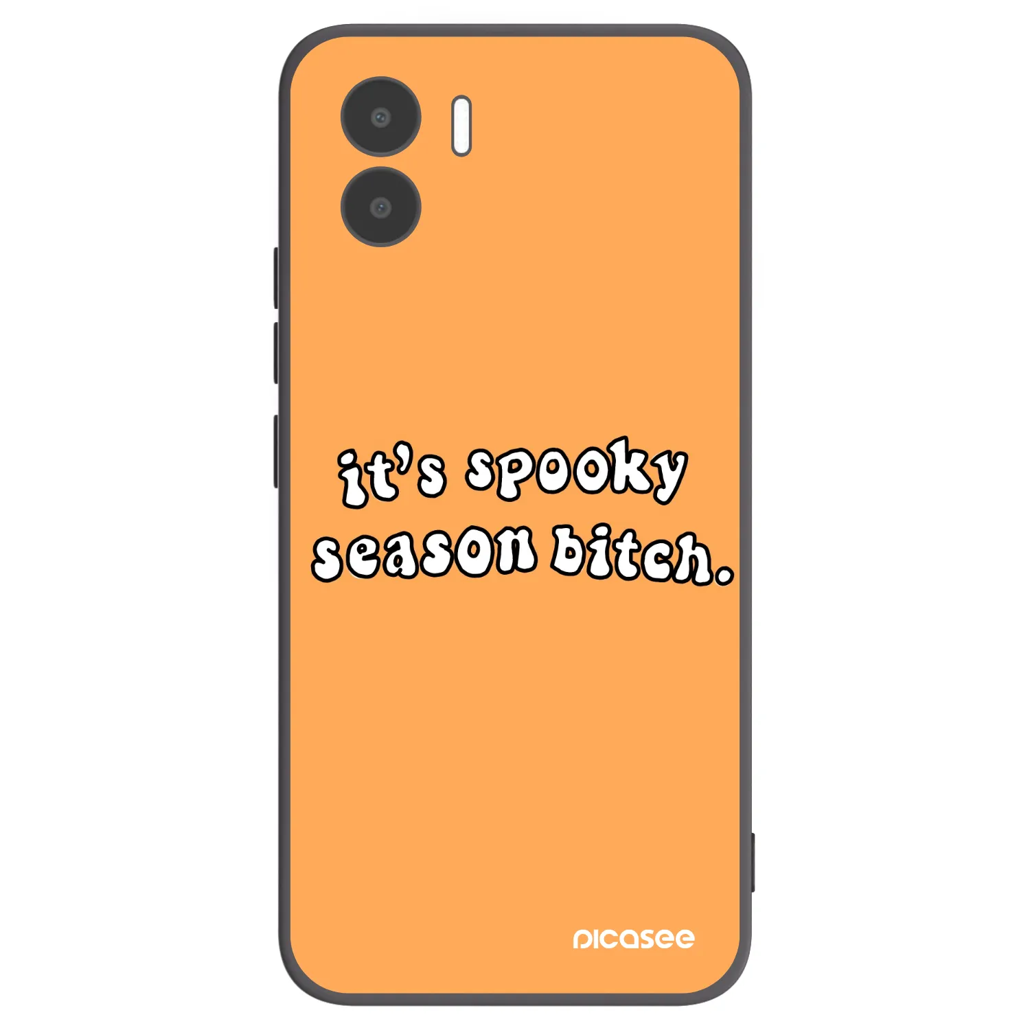 Picasee Μαύρη θήκη σιλικόνης για Xiaomi Redmi A2 - Spooky season