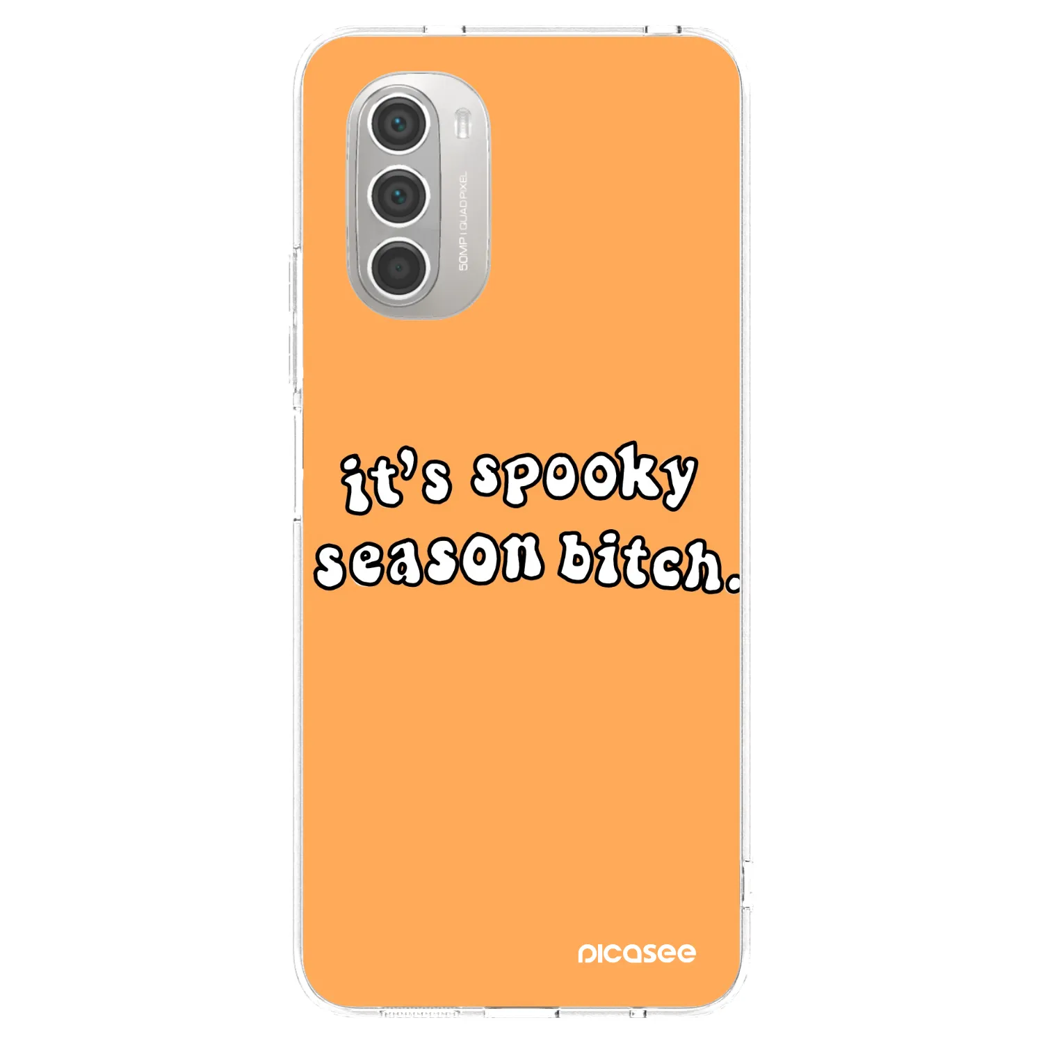 Picasee διαφανής θήκη σιλικόνης Motorola Moto G51 - Spooky season