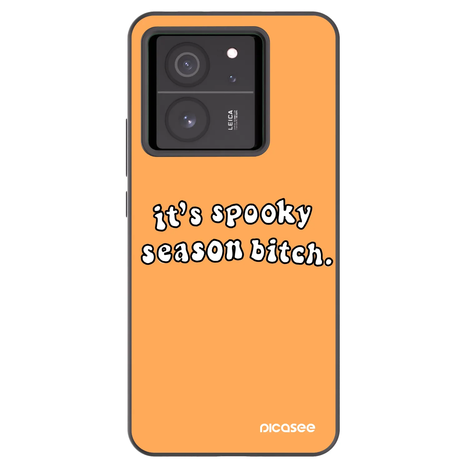 Picasee Μαύρη θήκη σιλικόνης για Xiaomi 13T - Spooky season