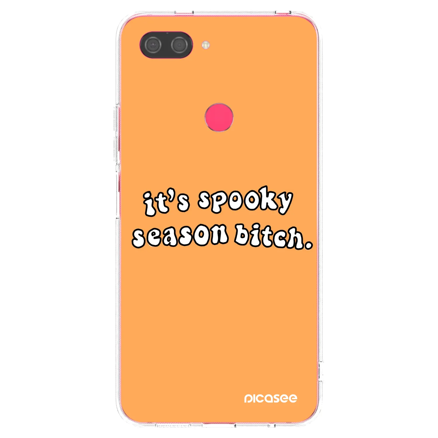 Picasee διαφανής θήκη σιλικόνης Xiaomi Mi 8 Lite - Spooky season