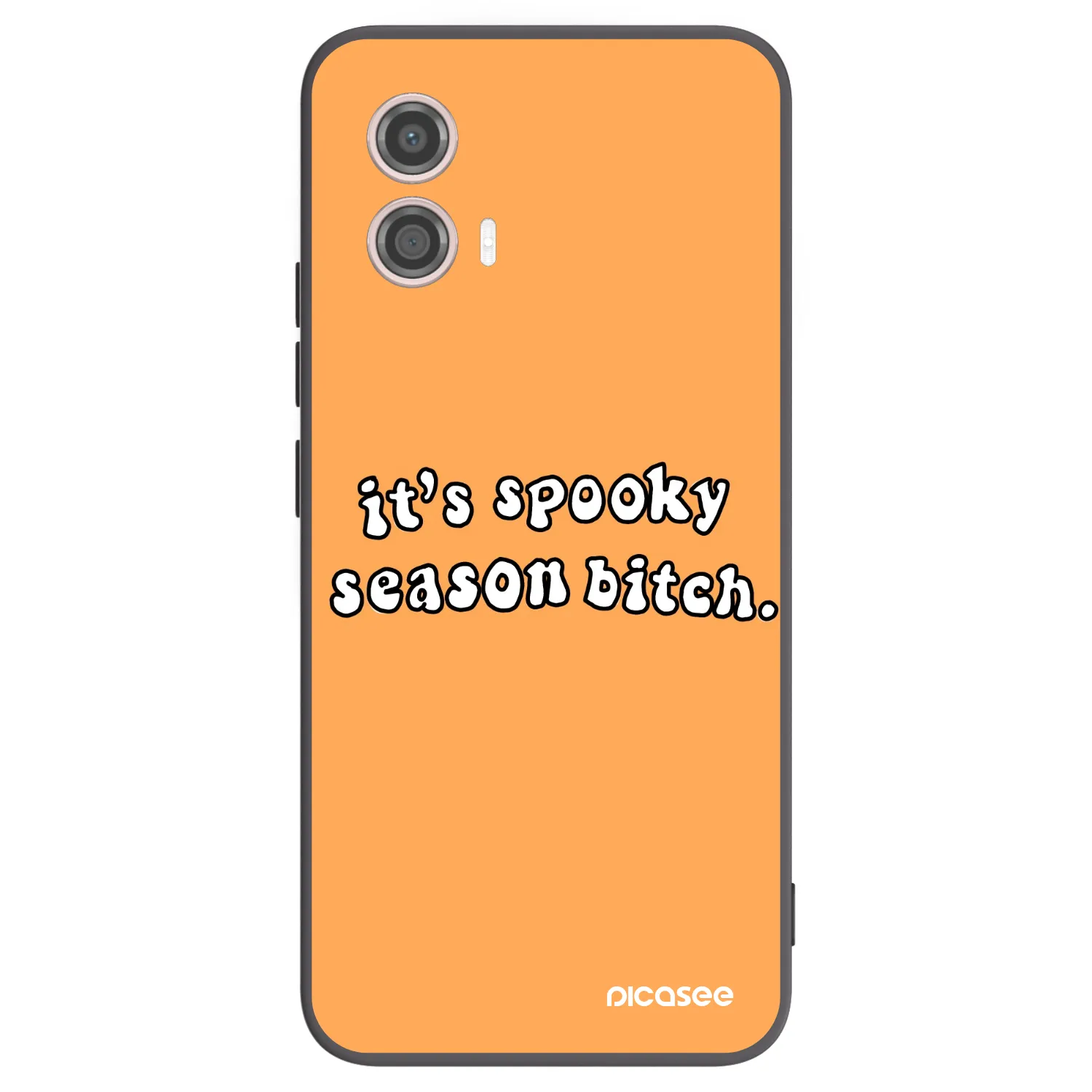 Picasee Μαύρη θήκη σιλικόνης για Motorola Moto G53 5G - Spooky season