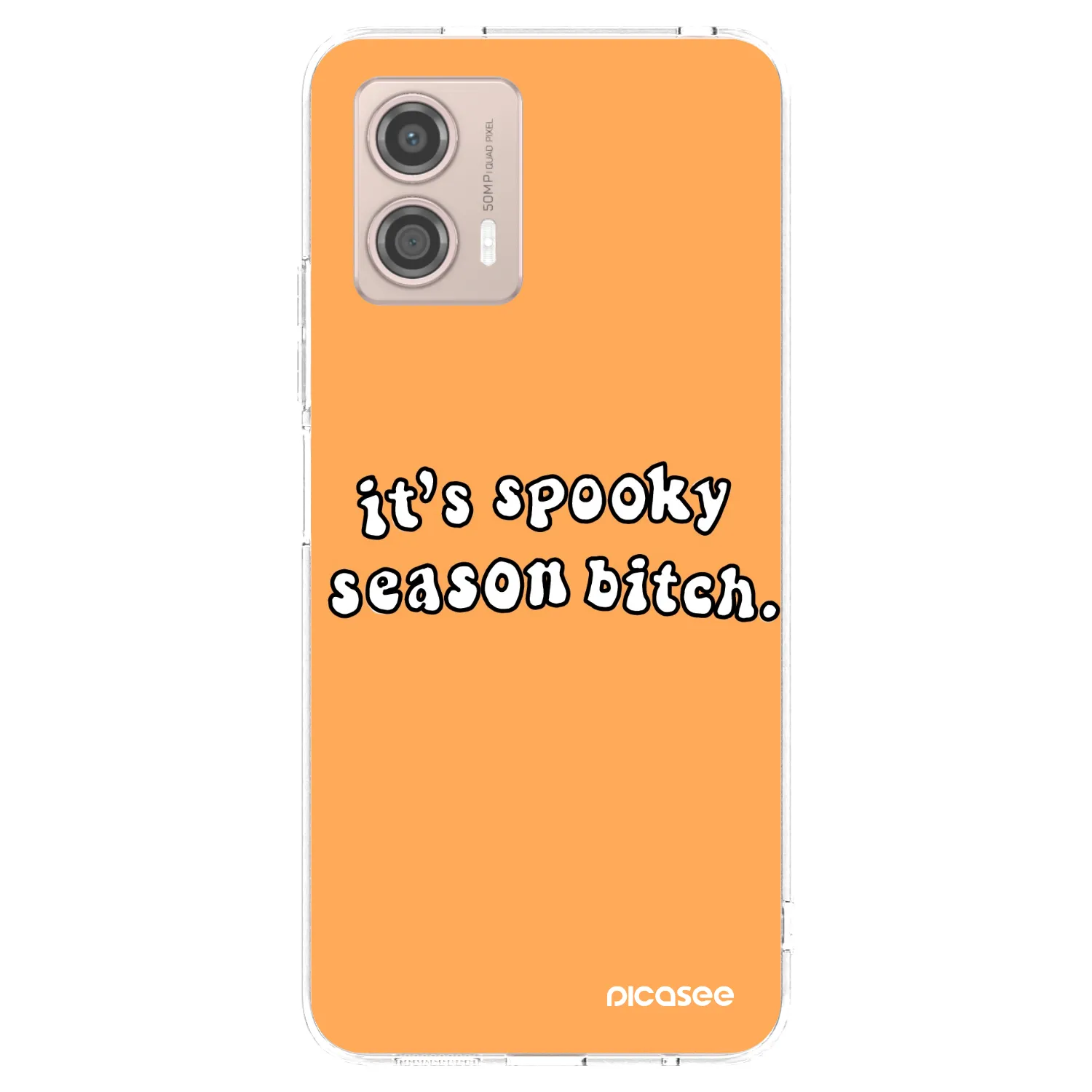 Picasee διαφανής θήκη σιλικόνης Motorola Moto G53 5G - Spooky season