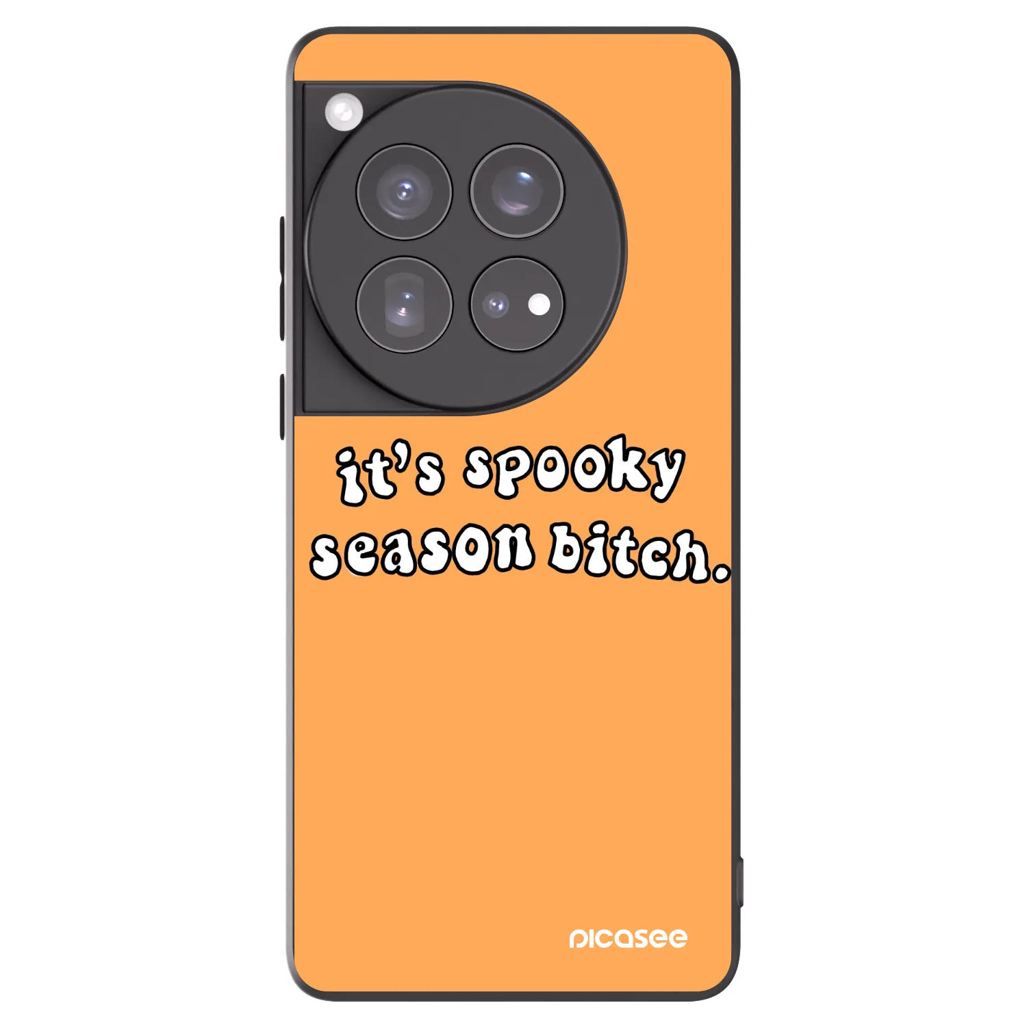 Picasee Μαύρη θήκη σιλικόνης για OnePlus 12 5G - Spooky season