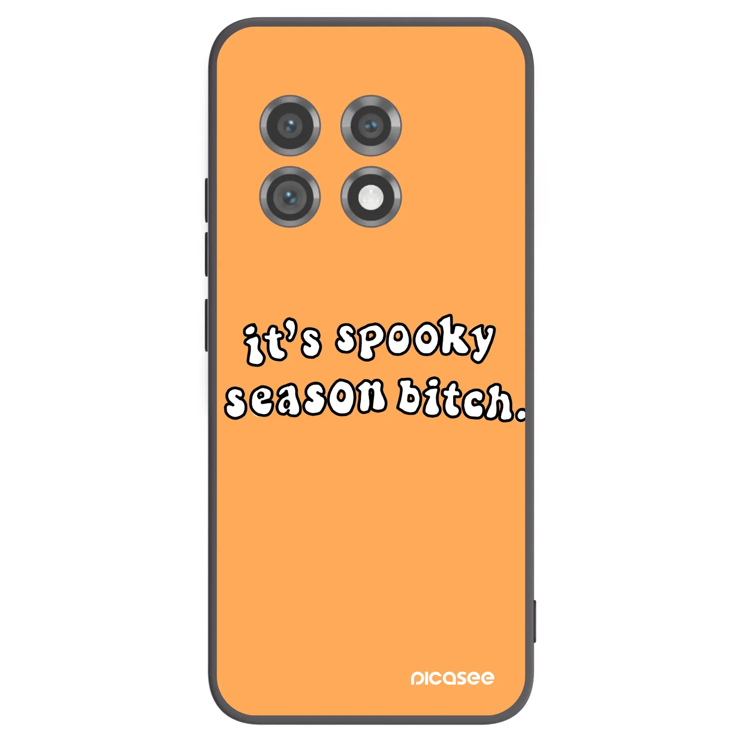 Picasee Μαύρη θήκη σιλικόνης για OnePlus 11 5G - Spooky season