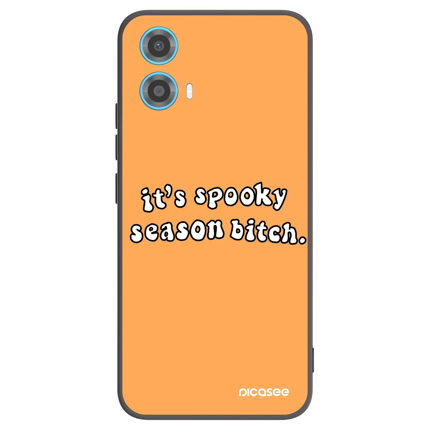 Picasee Μαύρη θήκη σιλικόνης για Motorola Moto G34 5G - Spooky season