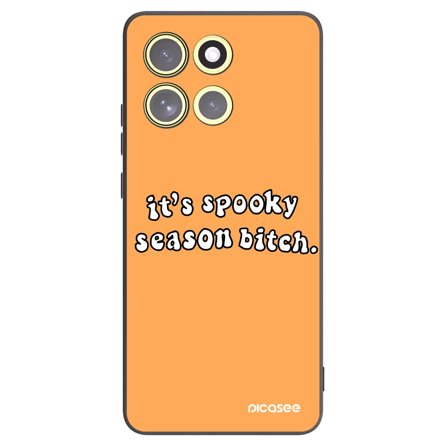 Picasee Μαύρη θήκη σιλικόνης για Motorola Moto G86 Power 5G - Spooky season