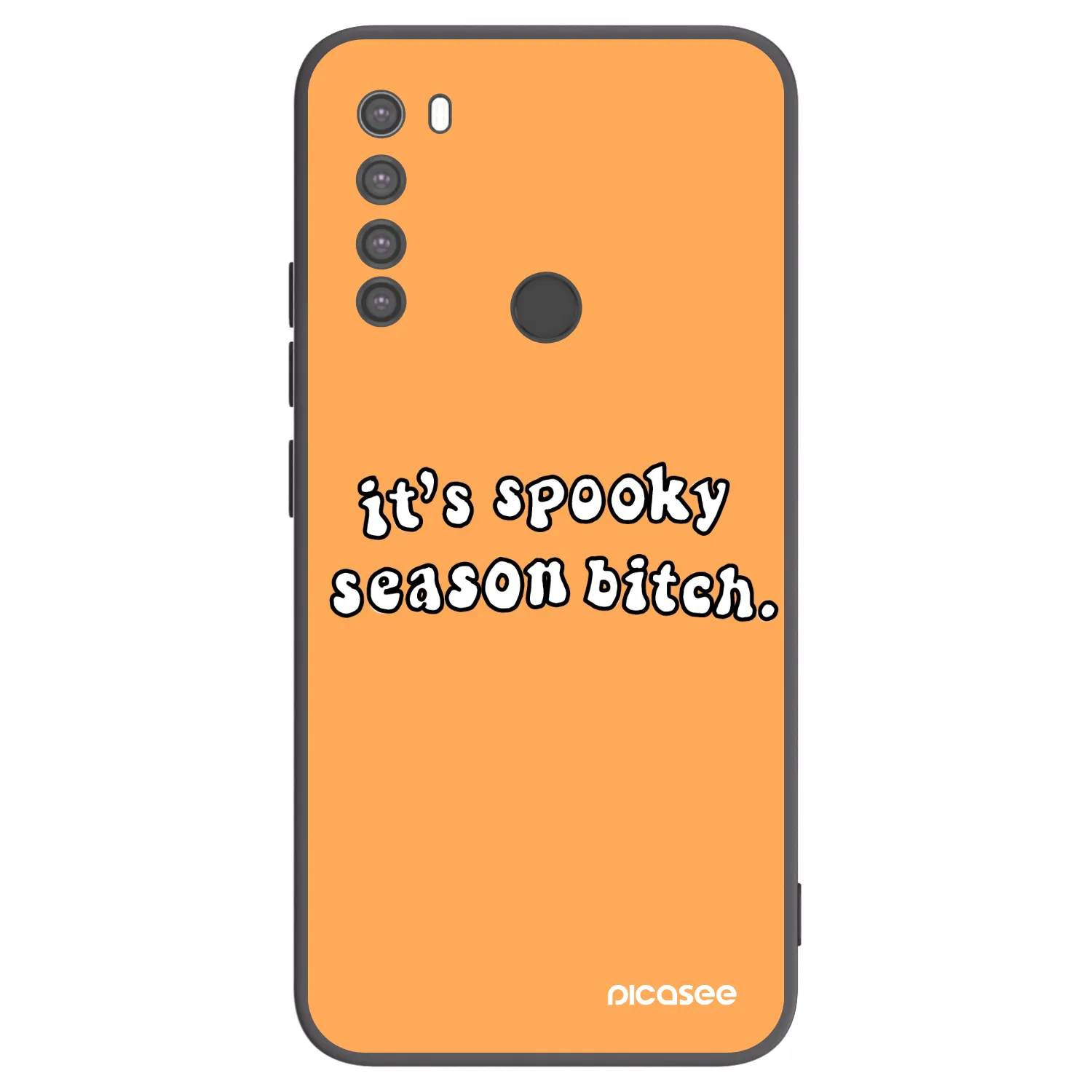 Picasee Μαύρη θήκη σιλικόνης για Xiaomi Redmi Note 8 - Spooky season