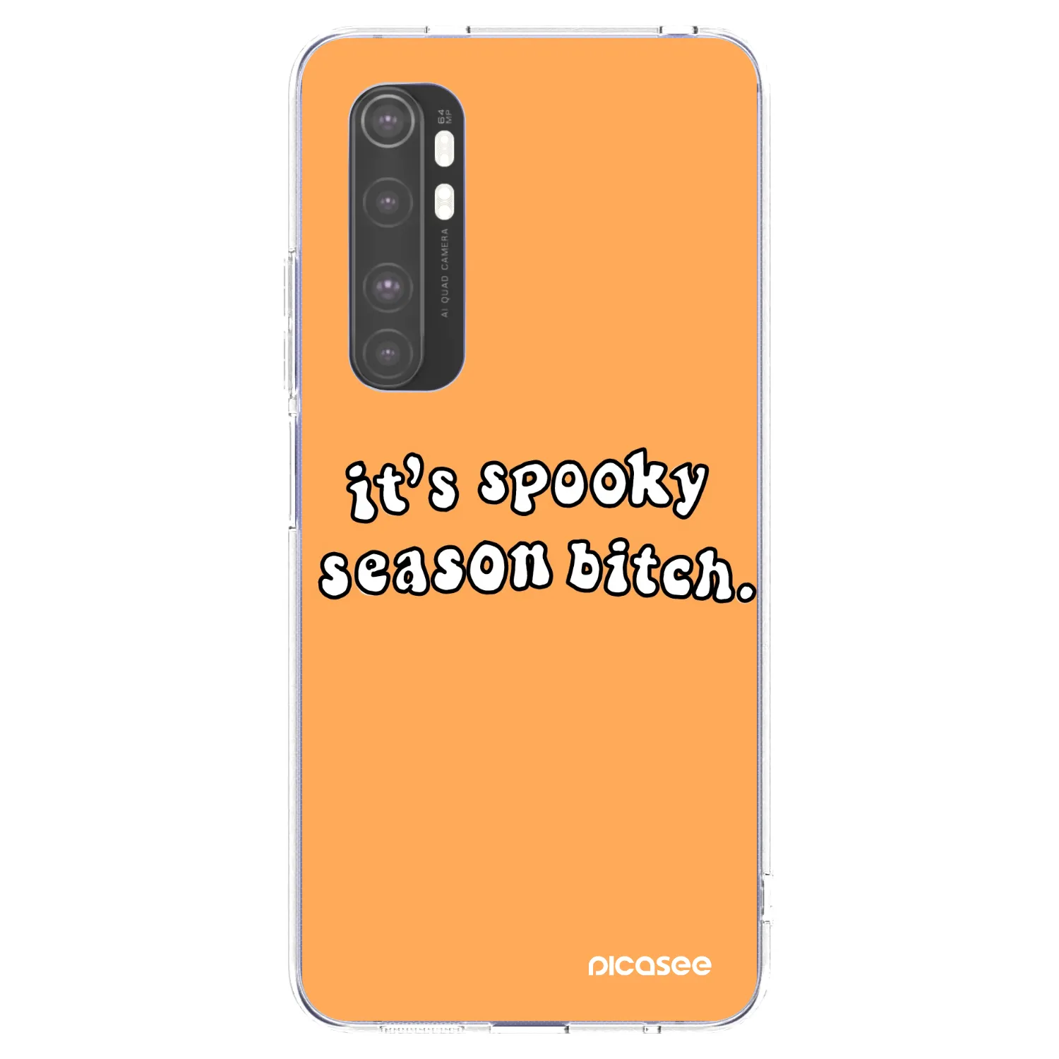 Picasee διαφανής θήκη σιλικόνης Xiaomi Mi Note 10 Lite - Spooky season
