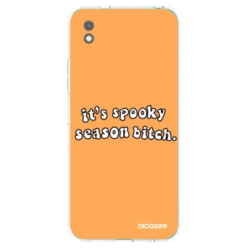 Picasee Μαύρη θήκη σιλικόνης για Xiaomi Redmi 9A - Spooky season