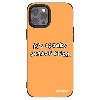 Picasee Μαύρη θήκη σιλικόνης για Apple iPhone 12 Pro Max - Spooky season