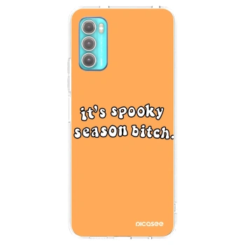 Picasee διαφανής θήκη σιλικόνης Motorola Moto G60 - Spooky season
