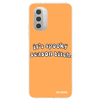 Picasee διαφανής θήκη σιλικόνης Motorola Moto G51 - Spooky season