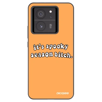 Picasee Μαύρη θήκη σιλικόνης για Xiaomi 13T Pro - Spooky season