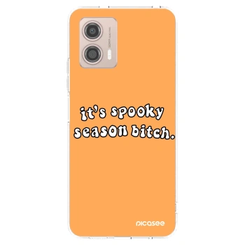 Picasee διαφανής θήκη σιλικόνης Motorola Moto G53 5G - Spooky season