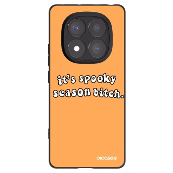 Picasee Μαύρη θήκη σιλικόνης για Xiaomi Redmi Note 14 Pro 5G - Spooky season