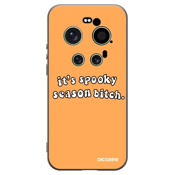 Picasee Μαύρη θήκη σιλικόνης για Xiaomi 17 Ultra - Spooky season