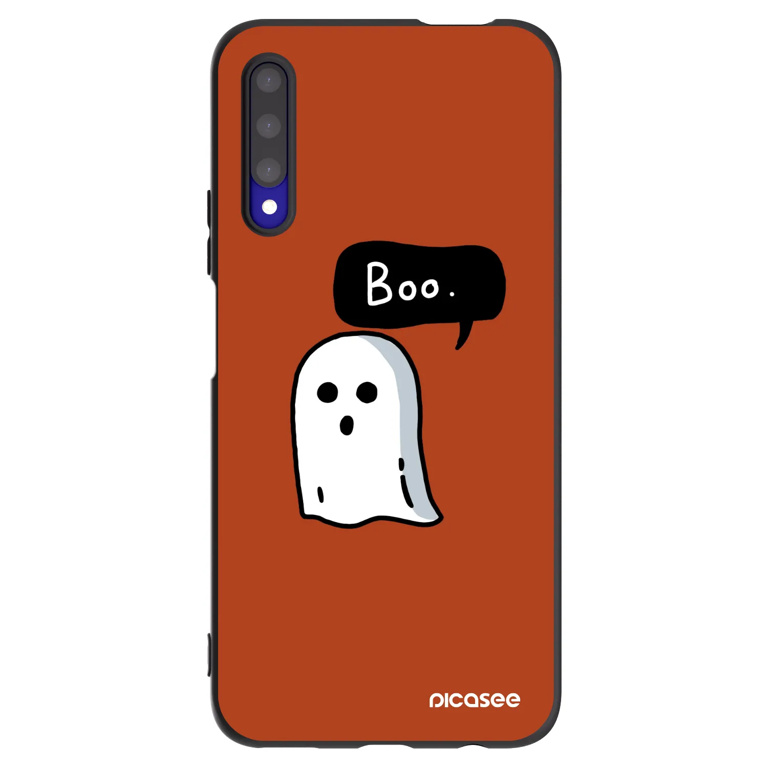 Picasee Μαύρη θήκη σιλικόνης για Honor 9X Pro - Boo