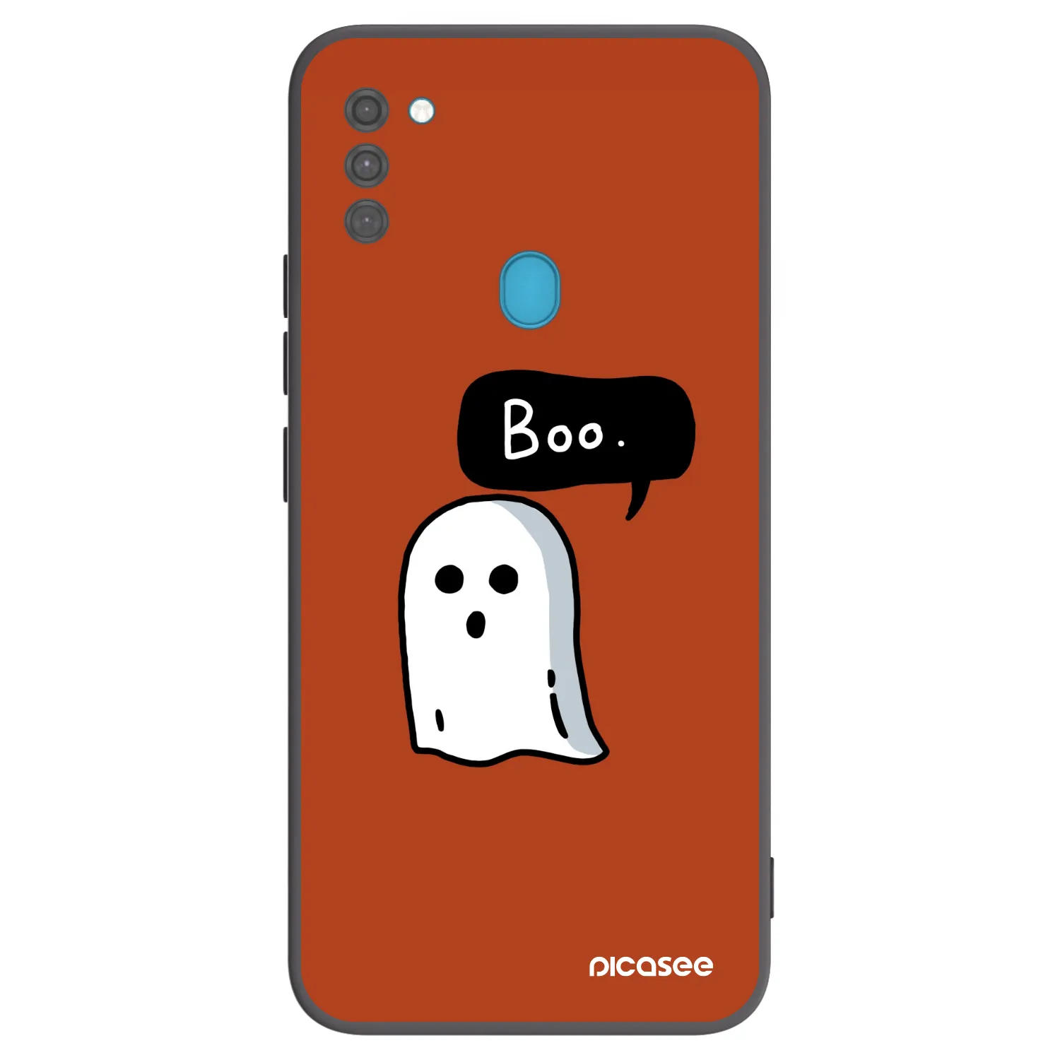 Picasee Μαύρη θήκη σιλικόνης για Samsung Galaxy M11 - Boo