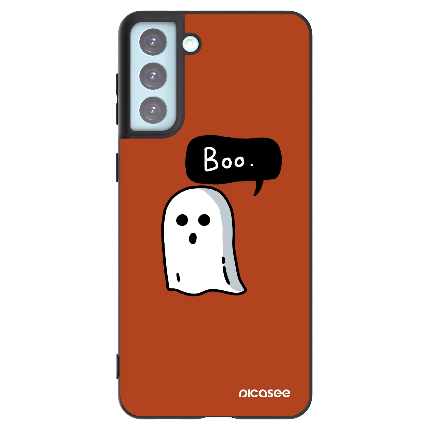 Picasee Μαύρη θήκη σιλικόνης για Samsung Galaxy S21+ 5G G996F - Boo
