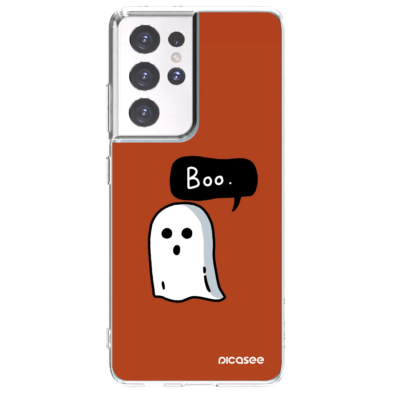 Picasee διαφανής θήκη σιλικόνης Samsung Galaxy S21 Ultra 5G G998B - Boo