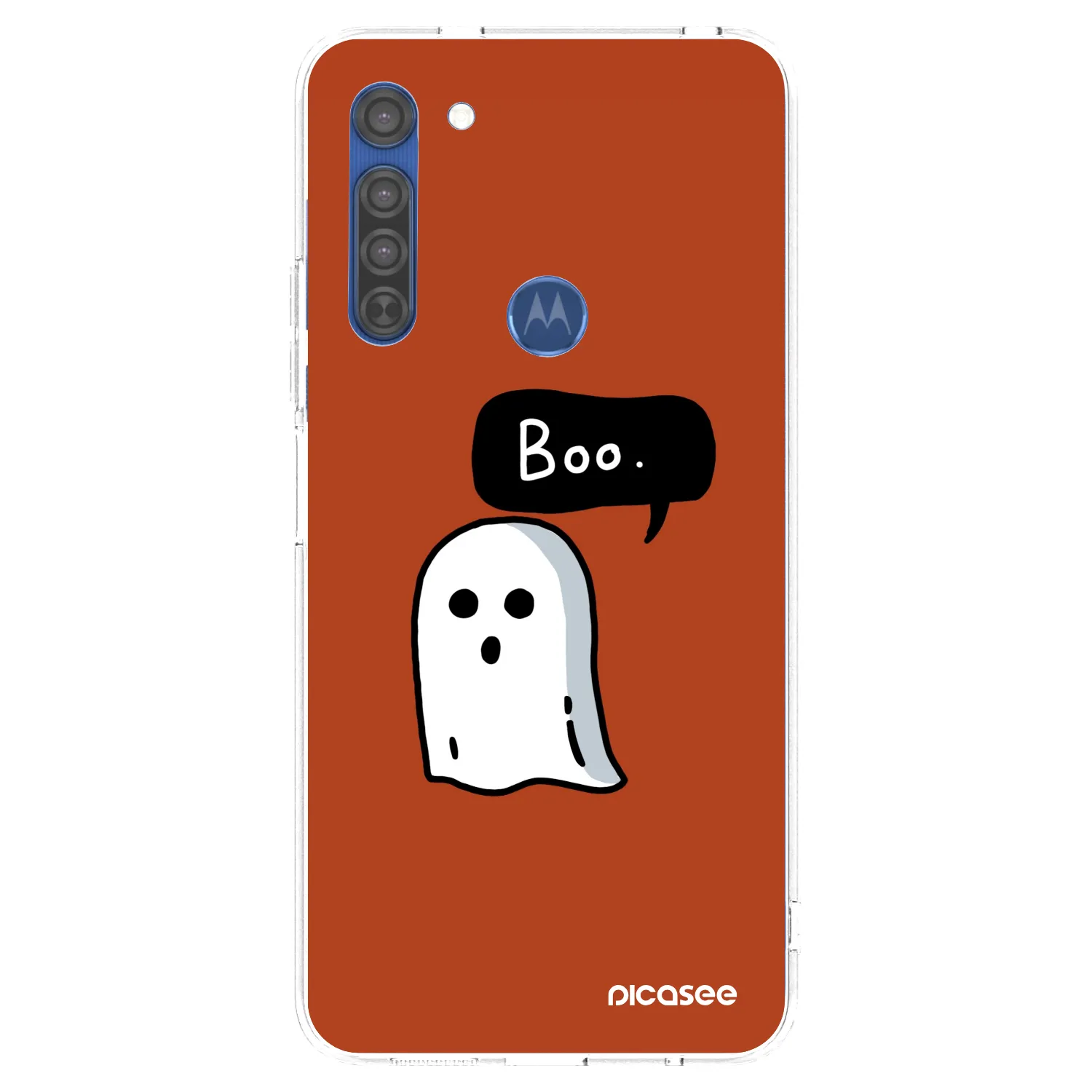 Picasee διαφανής θήκη σιλικόνης Motorola Moto G8 - Boo