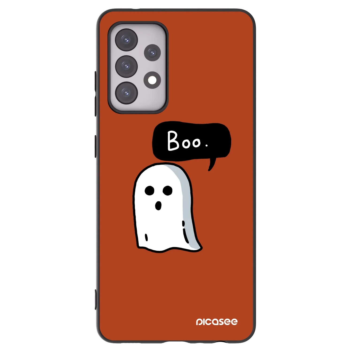 Picasee Μαύρη θήκη σιλικόνης για Samsung Galaxy A52 5G A525F - Boo