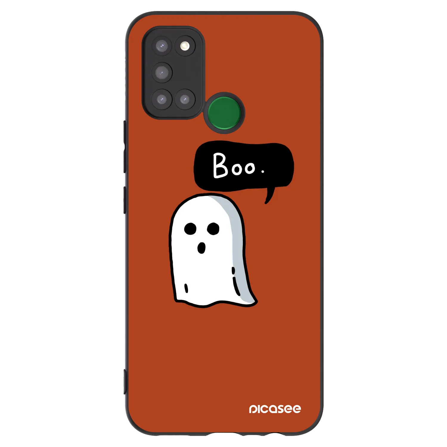 Picasee Μαύρη θήκη σιλικόνης για Realme 7i - Boo