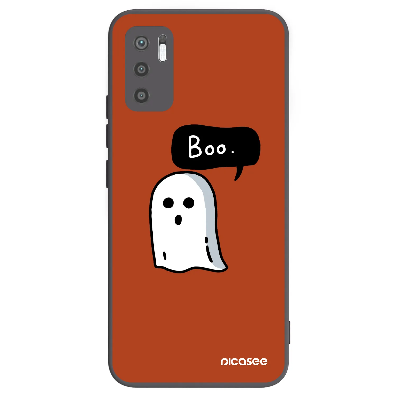 Picasee Μαύρη θήκη σιλικόνης για Xiaomi Redmi Note 10 5G - Boo