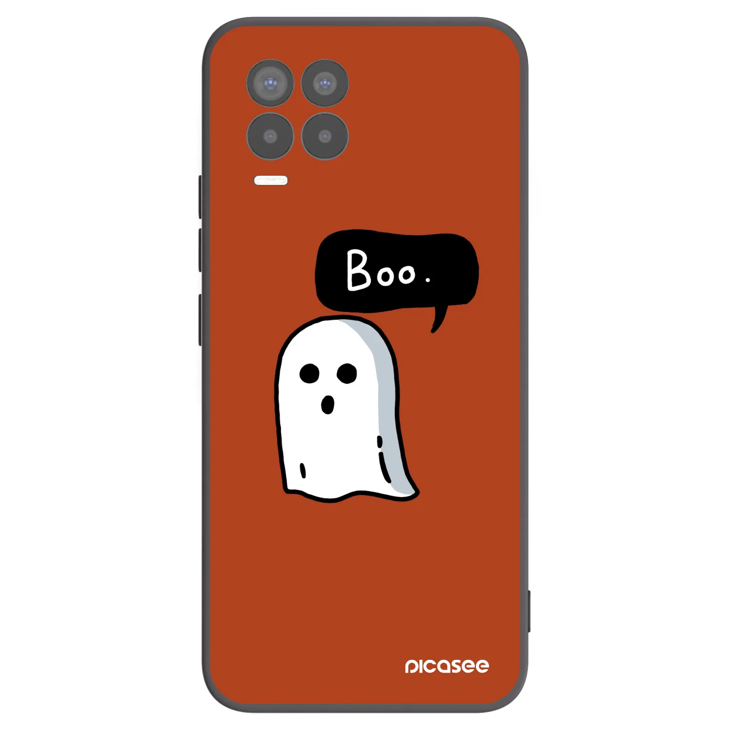 Picasee Μαύρη θήκη σιλικόνης για Realme 8 4G - Boo