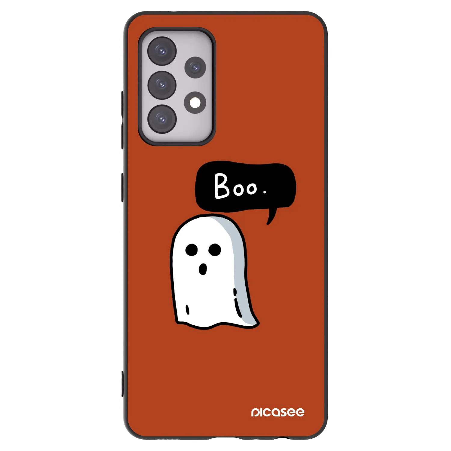 Picasee Μαύρη θήκη σιλικόνης για Samsung Galaxy A52s 5G A528B - Boo