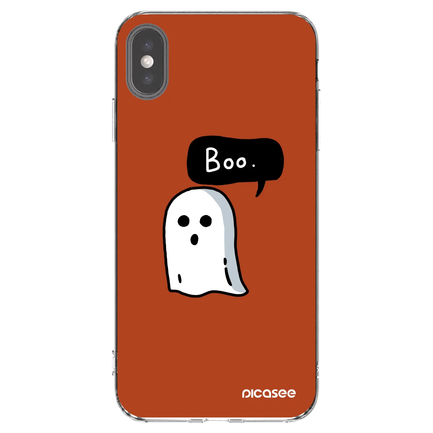 Picasee διαφανής θήκη σιλικόνης Apple iPhone XS Max - Boo