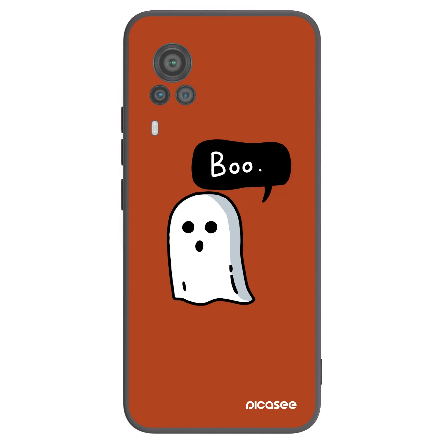 Picasee Μαύρη θήκη σιλικόνης για Vivo X60 Pro 5G - Boo