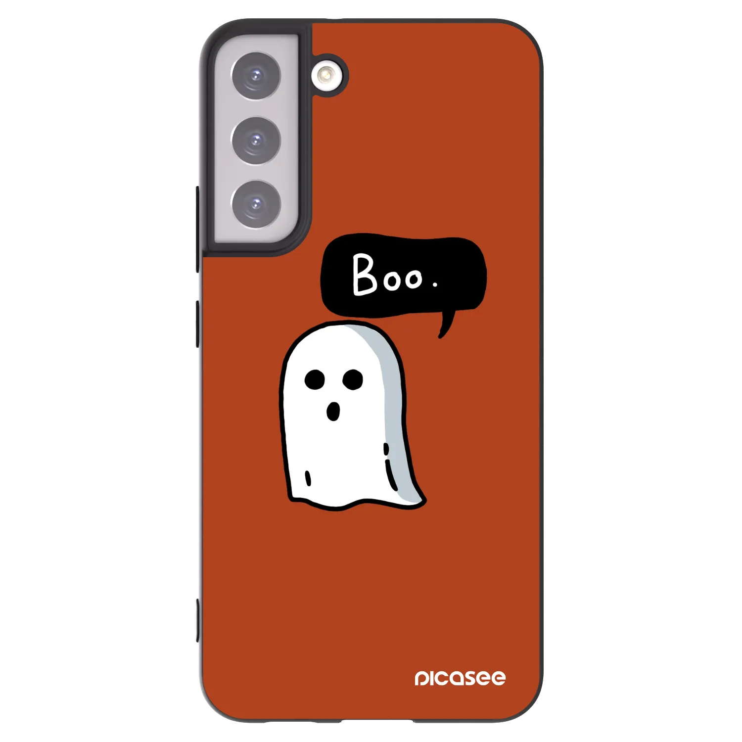 Picasee Μαύρη θήκη σιλικόνης για Samsung Galaxy S22+ 5G - Boo