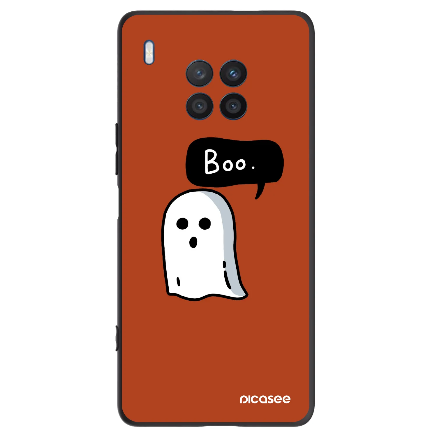 Picasee Μαύρη θήκη σιλικόνης για Honor 50 Lite - Boo