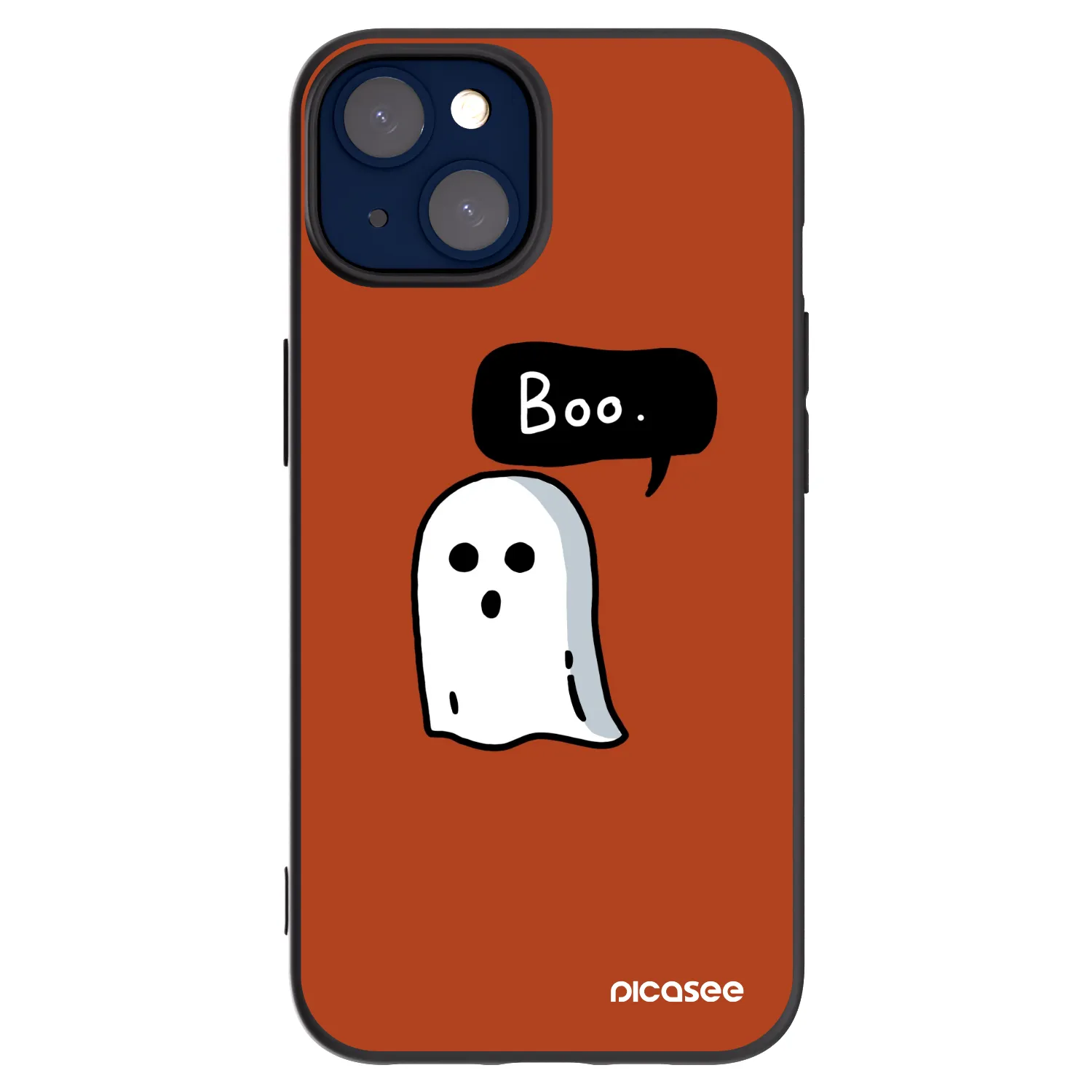 Picasee Μαύρη θήκη σιλικόνης για Apple iPhone 14 - Boo