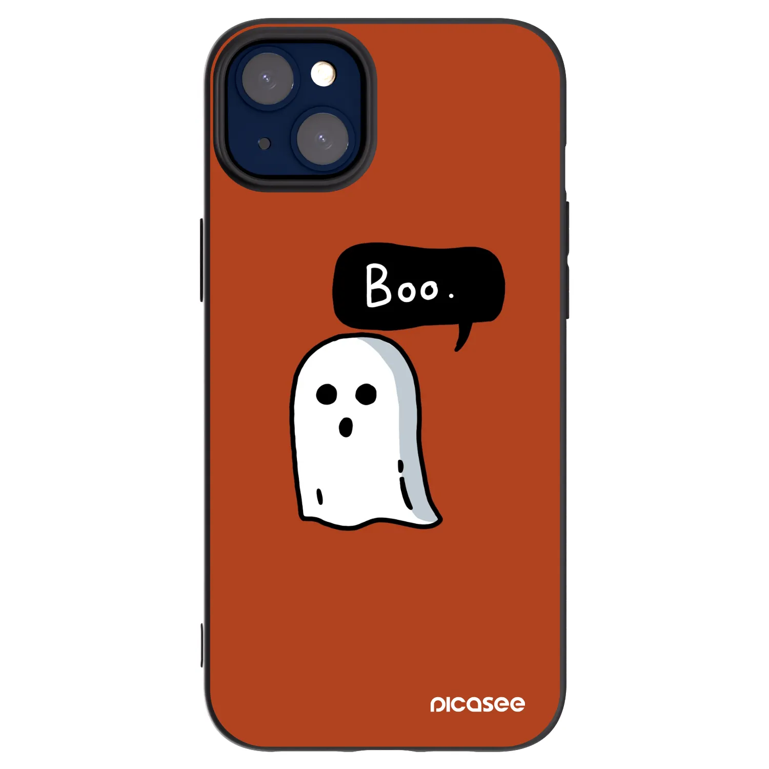 Picasee Μαύρη θήκη σιλικόνης για Apple iPhone 14 Plus - Boo