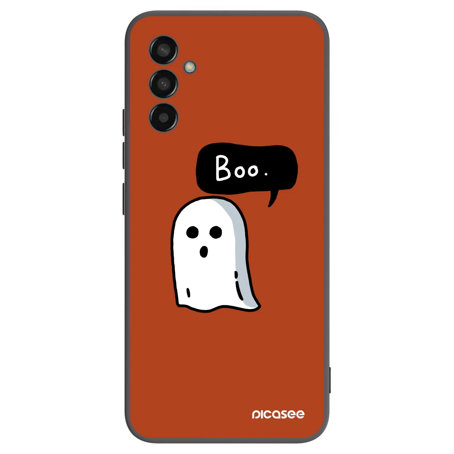 Picasee Μαύρη θήκη σιλικόνης για Samsung Galaxy M13 M135F - Boo