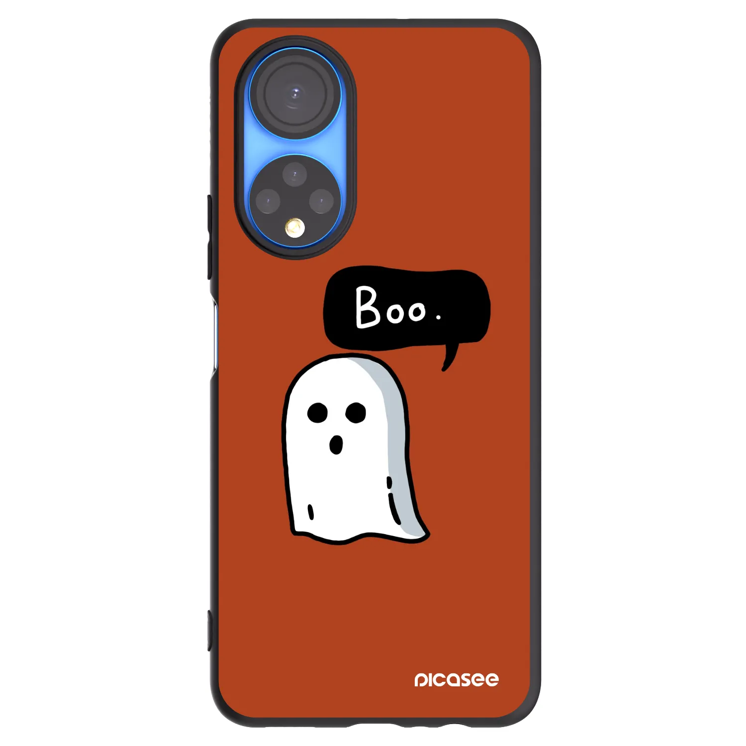 Picasee Μαύρη θήκη σιλικόνης για Honor X7 - Boo