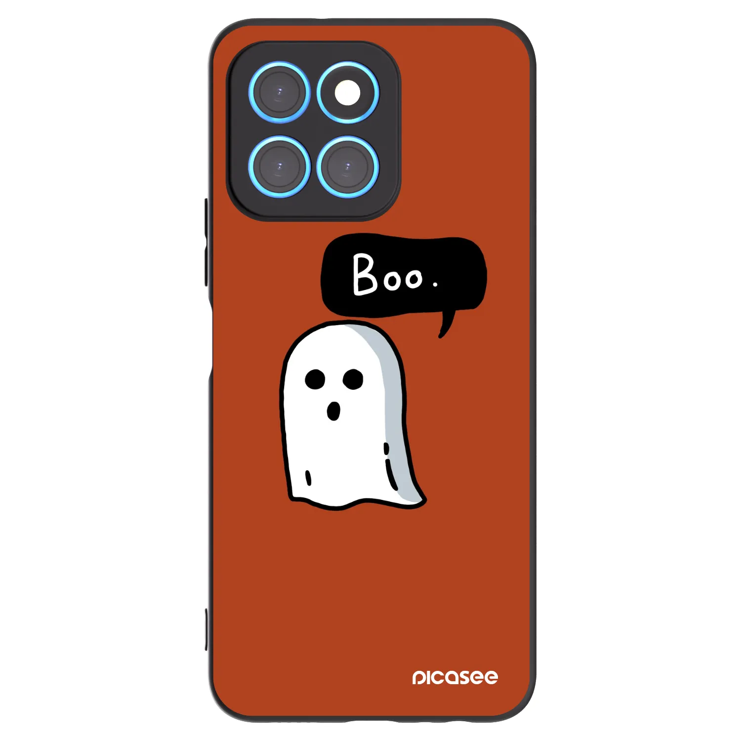 Picasee Μαύρη θήκη σιλικόνης για Honor X8 5G - Boo