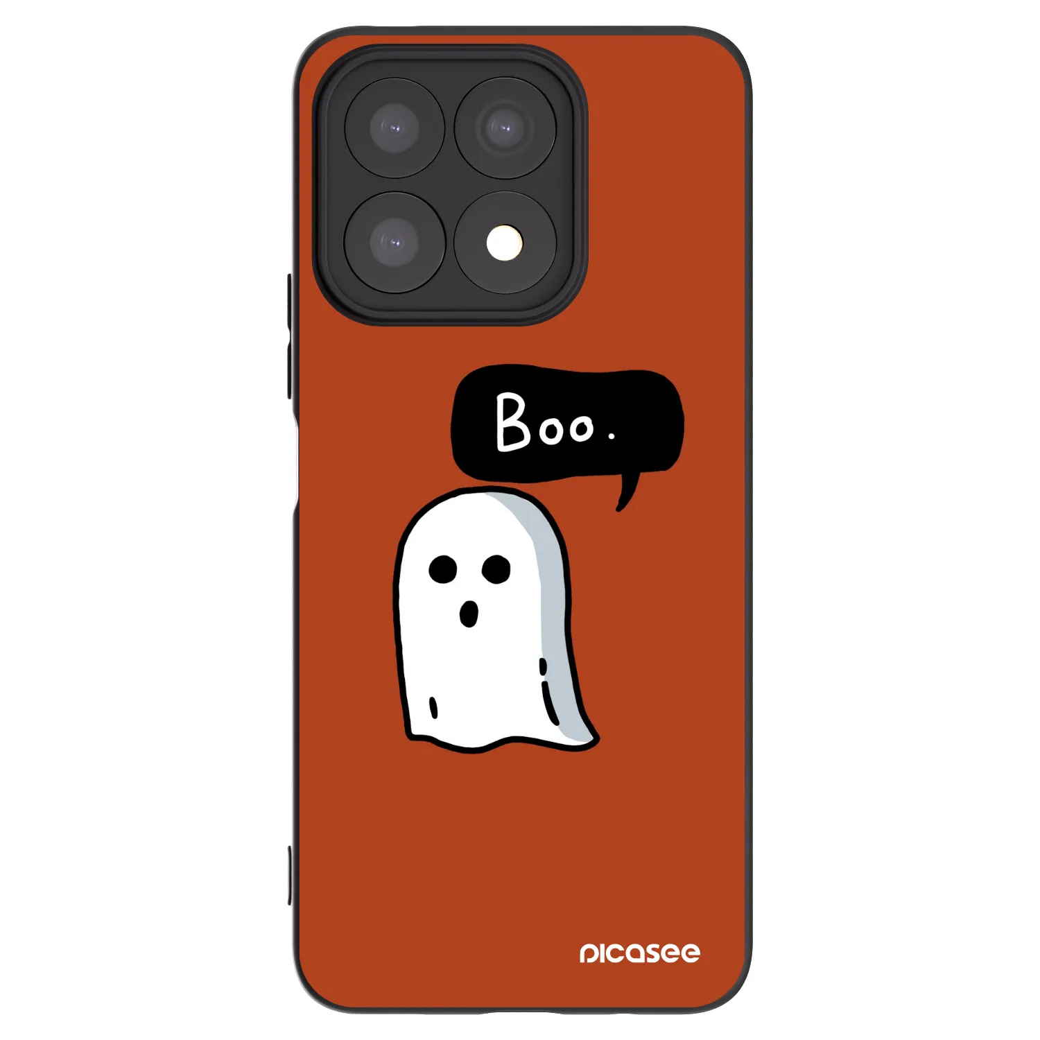 Picasee Μαύρη θήκη σιλικόνης για Honor X8a - Boo