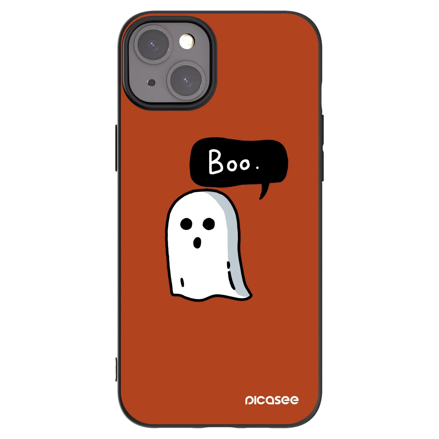 Picasee Μαύρη θήκη σιλικόνης για Apple iPhone 15 Plus - Boo