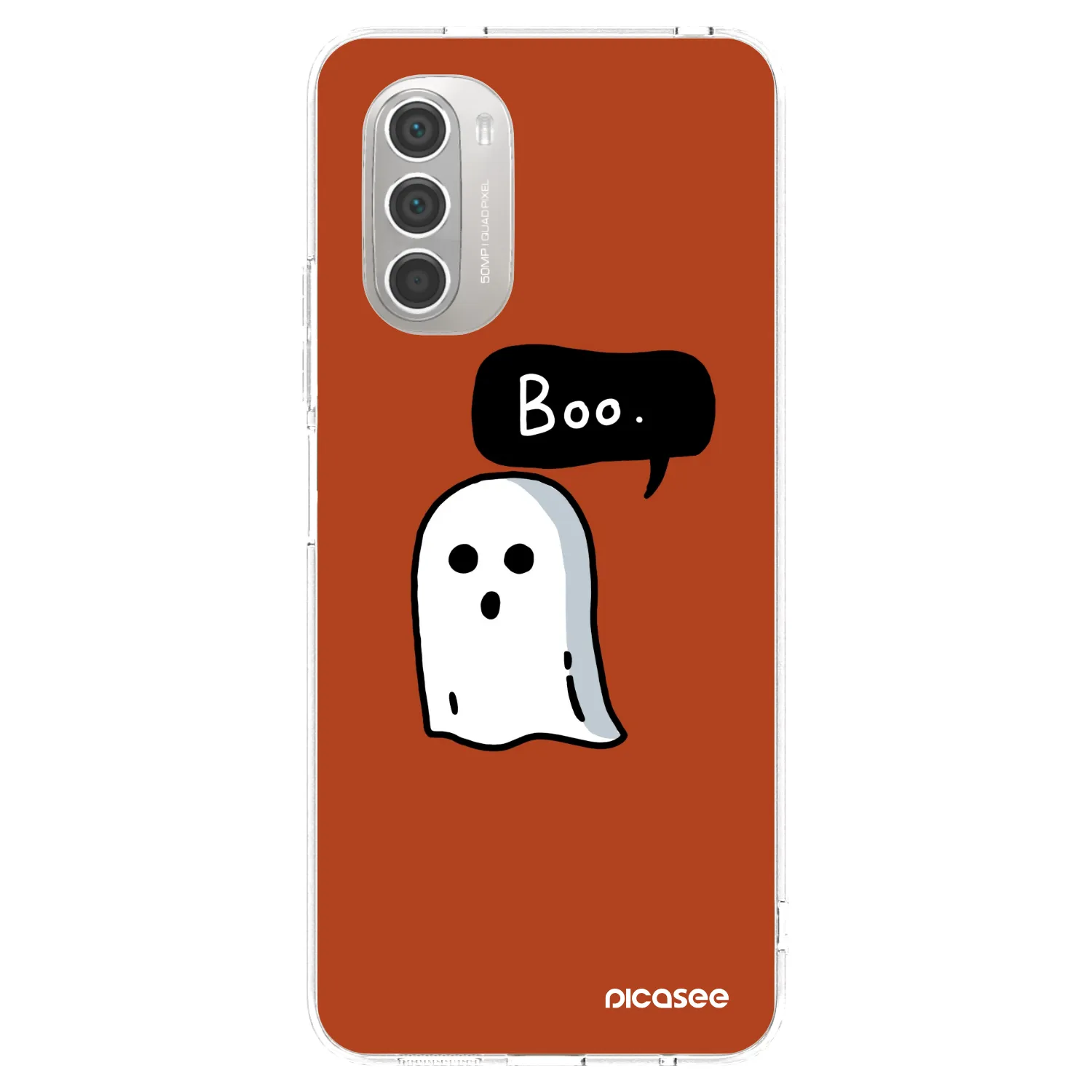 Picasee διαφανής θήκη σιλικόνης Motorola Moto G51 - Boo