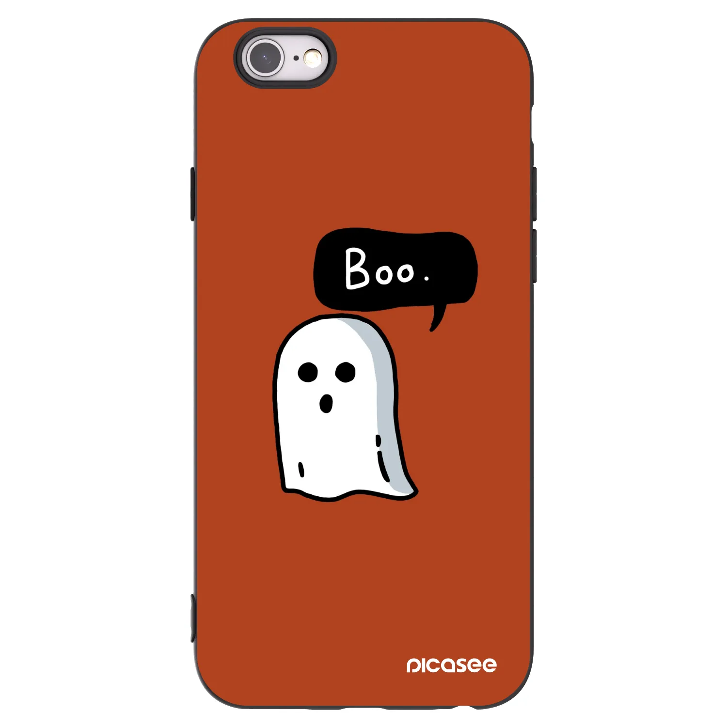 Picasee Μαύρη θήκη σιλικόνης για Apple iPhone 6/6S - Boo