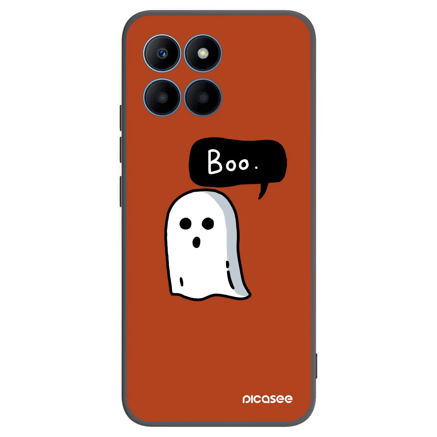 Picasee Μαύρη θήκη σιλικόνης για Honor 70 Lite - Boo