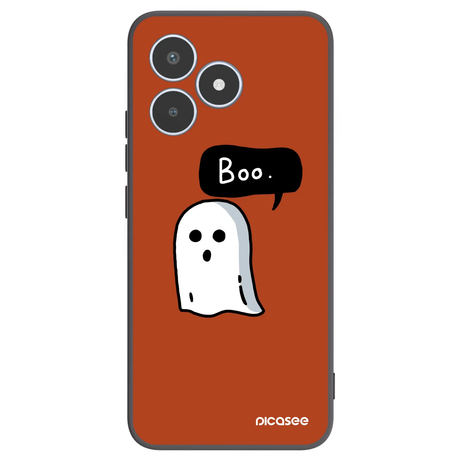 Picasee Μαύρη θήκη σιλικόνης για Realme C53 - Boo