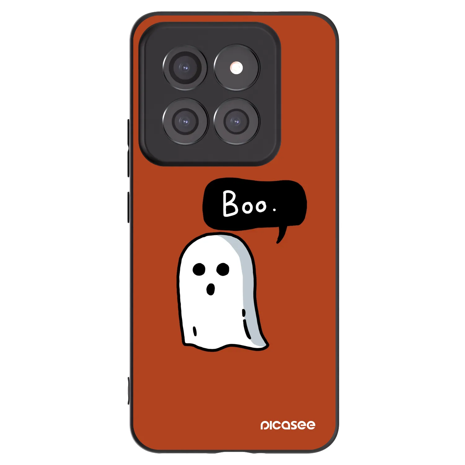 Picasee Μαύρη θήκη σιλικόνης για Xiaomi 14 Pro - Boo